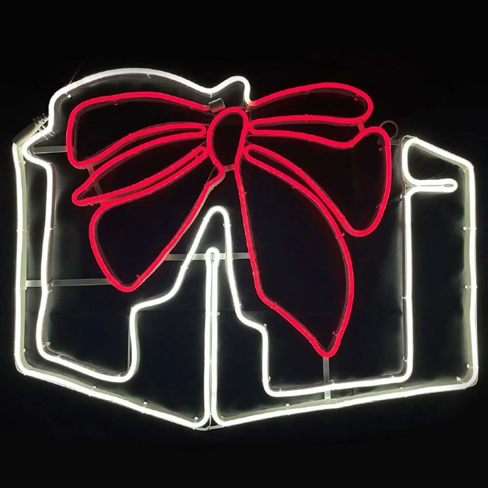 Φωτοσωλήνας Gift Box 700 Led X087002424 133x30+150cm 42W Red-White Aca