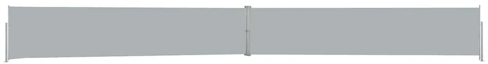 vidaXL Σκίαστρο Πλαϊνό Συρόμενο Βεράντας Ανθρακί 140 x 1200 εκ.