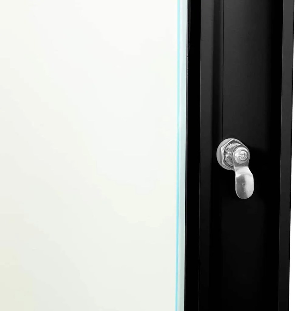 vidaXL Ντουλάπα δικτύου με αποθήκευση Μαύρο 60 x 60 x 35 cm Ατσάλι