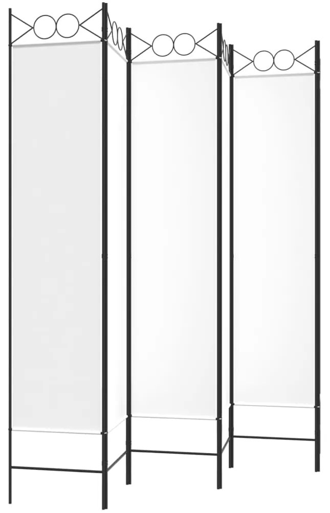 vidaXL Διαχωριστικό Δωματίου με 6 Πάνελ Λευκό 240x200 εκ. από Ύφασμα