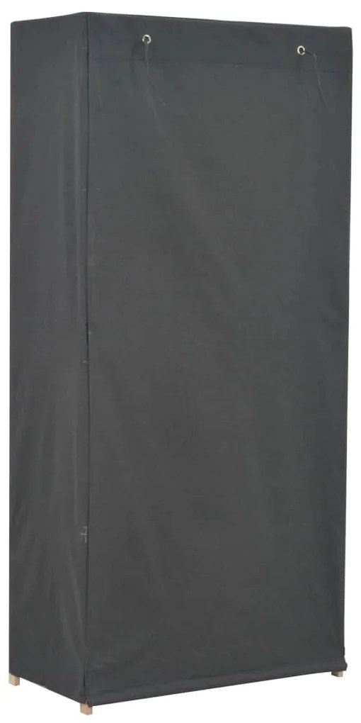 vidaXL Ντουλάπα Γκρι 79 x 40 x 170 εκ. Υφασμάτινη