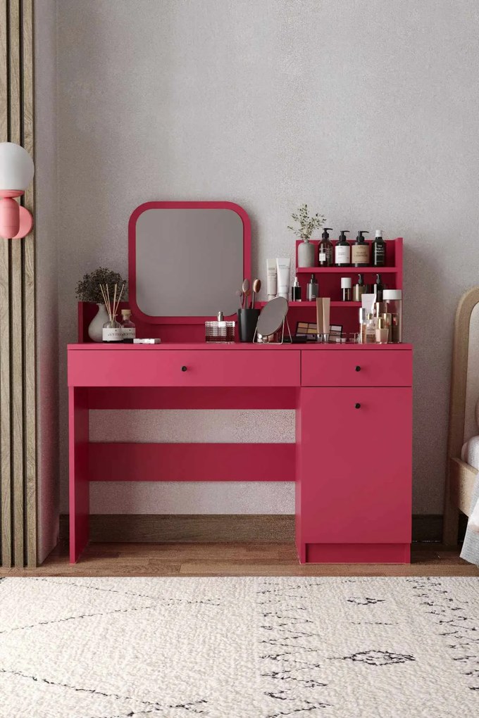 Make-Up Table Harmony 2 Square - Raspberry Raspberry