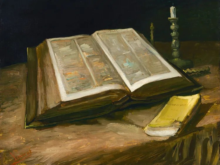 Αναπαραγωγή Still Life with Bible, 1885, Vincent van Gogh