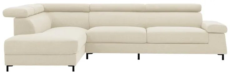 Γωνιακός καναπές Gracious αριστερή γωνία ύφασμα μπεζ 257x178x86εκ 257x178x86 εκ.