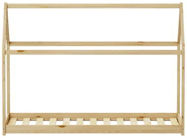 Παιδικό κρεβάτι Nino τ. Montessori pakoworld ξύλο πεύκου σε φυσική απόχρωση 90x190εκ