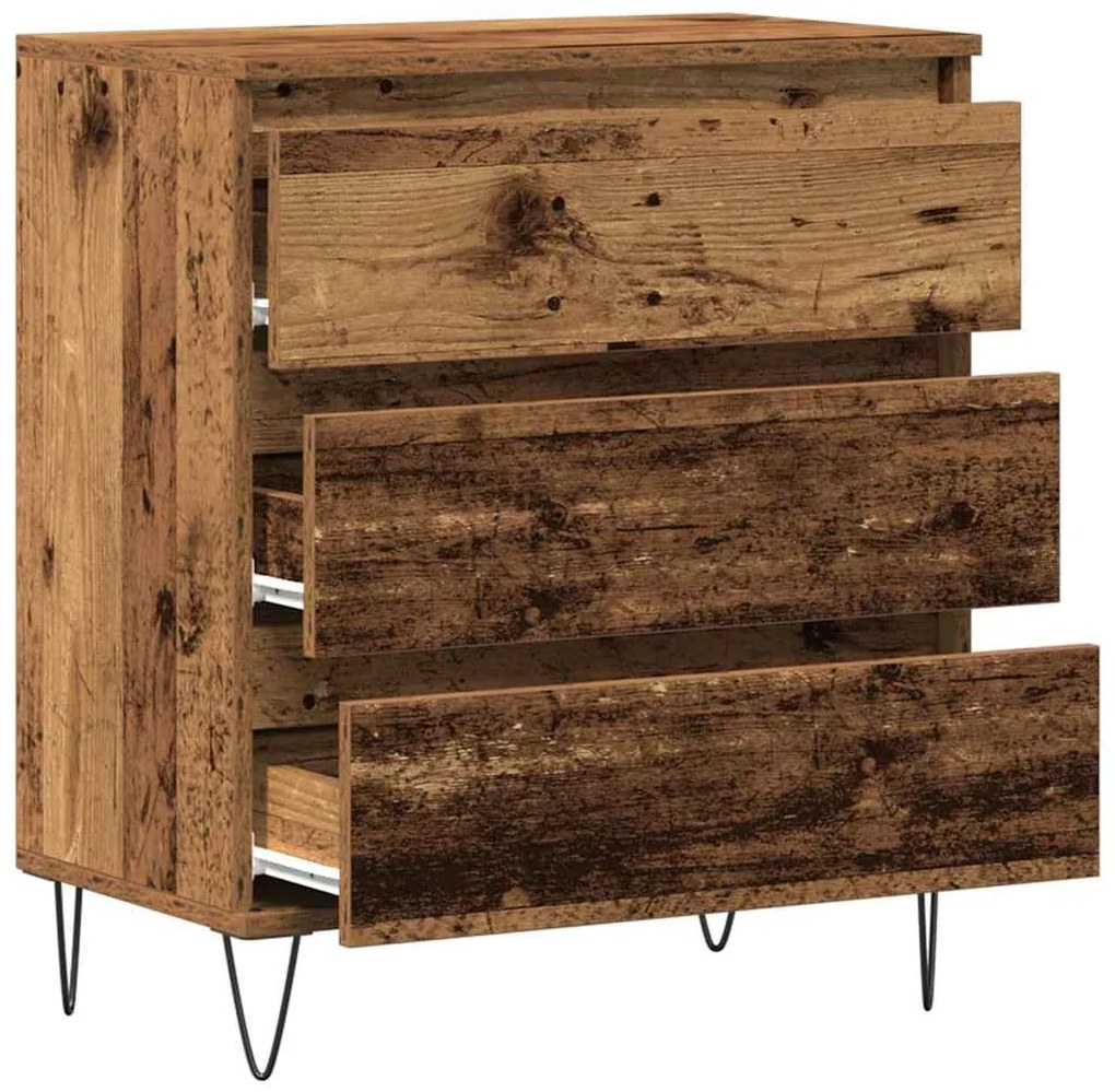 vidaXL Πλαϊνό γραφείο Παλαιό ξύλο 60 x 35 x 70 cm Επεξεργασμένο ξύλο