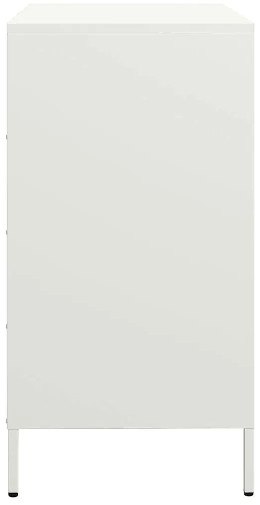 vidaXL Ντουλάπι Λευκό 68x39x73,5 εκ. από Χάλυβα Ψυχρής Έλασης