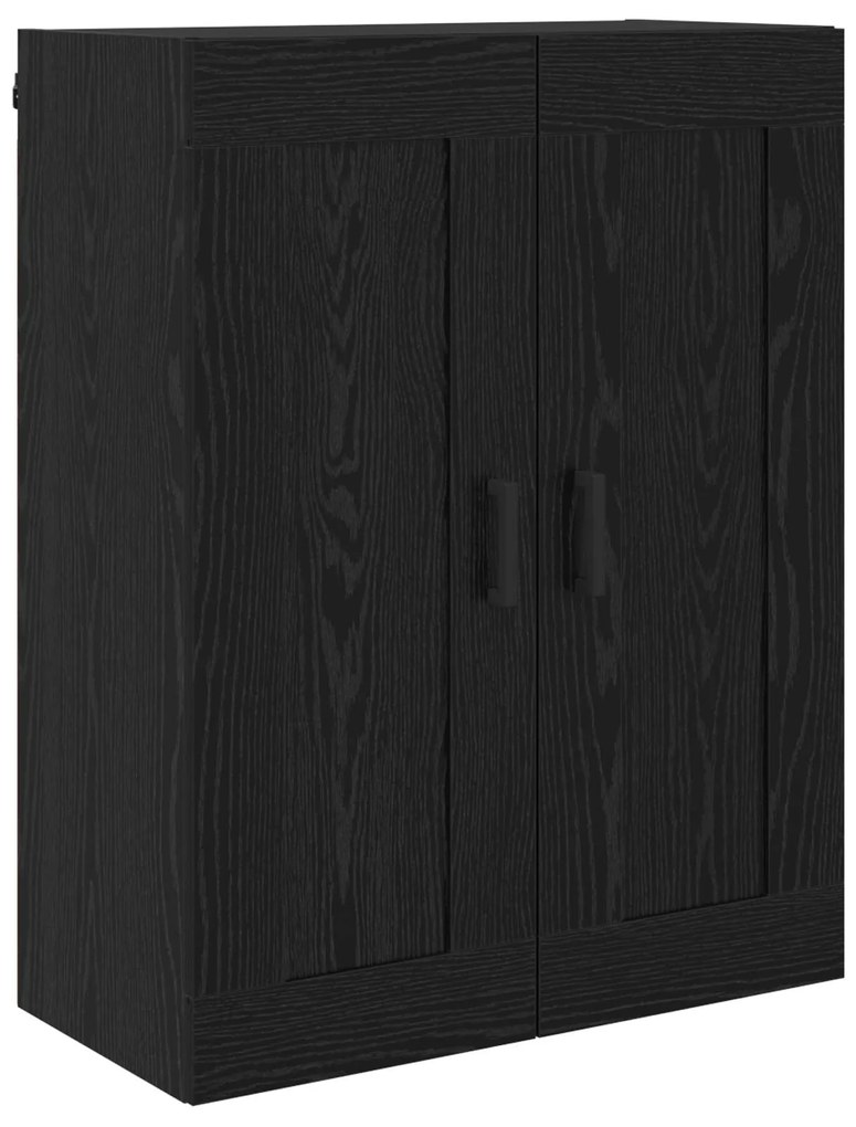 vidaXL Highboard 2 pcs Μαύρη Οξυά Επεξεργασμένο ξύλο