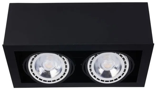 Downlight Σποτ δίφωτο Box ES111 γκρι μαύρο λευκό Nowodvorski-9470-Μαύρο 9470