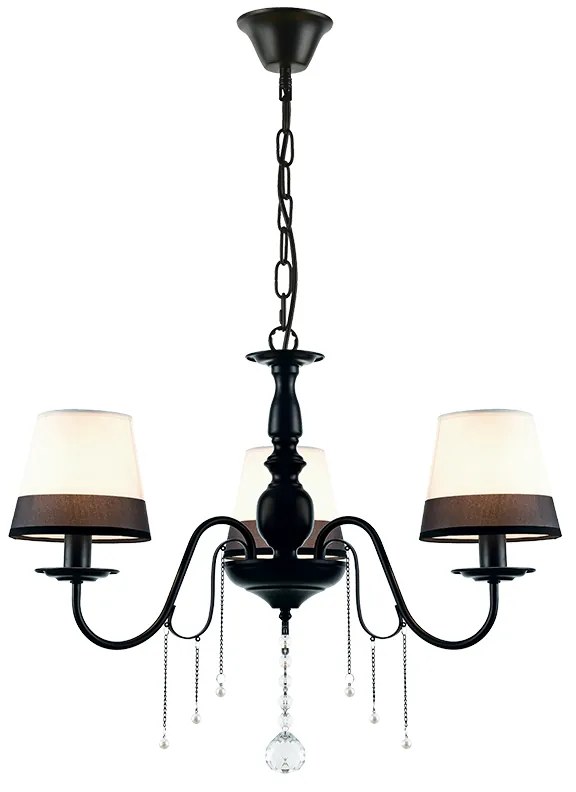 Φωτιστικό Κρεμαστο Aca EG167283PBW MULAN Μαύρο Ματ (Black Mat)