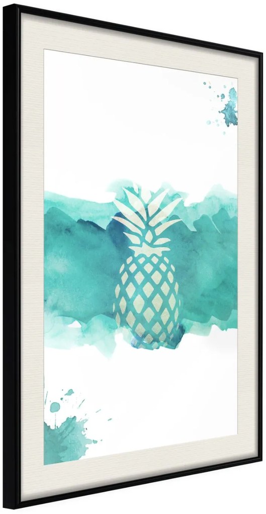 Αφίσα - Pastel Pineapple - 20x30 - Μαύρο - Με πασπαρτού