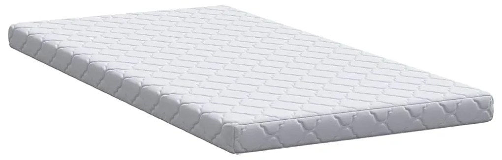 vidaXL Στρώμα με Επίστρωμα Καρύδας Λευκό 190 x 90 cm PU Αφρός