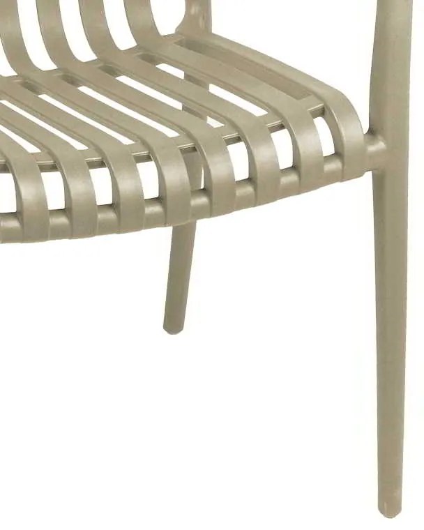Πολυθρόνα Zoi pakoworld pp σε cappucino απόχρωση 58.5x54x80εκ