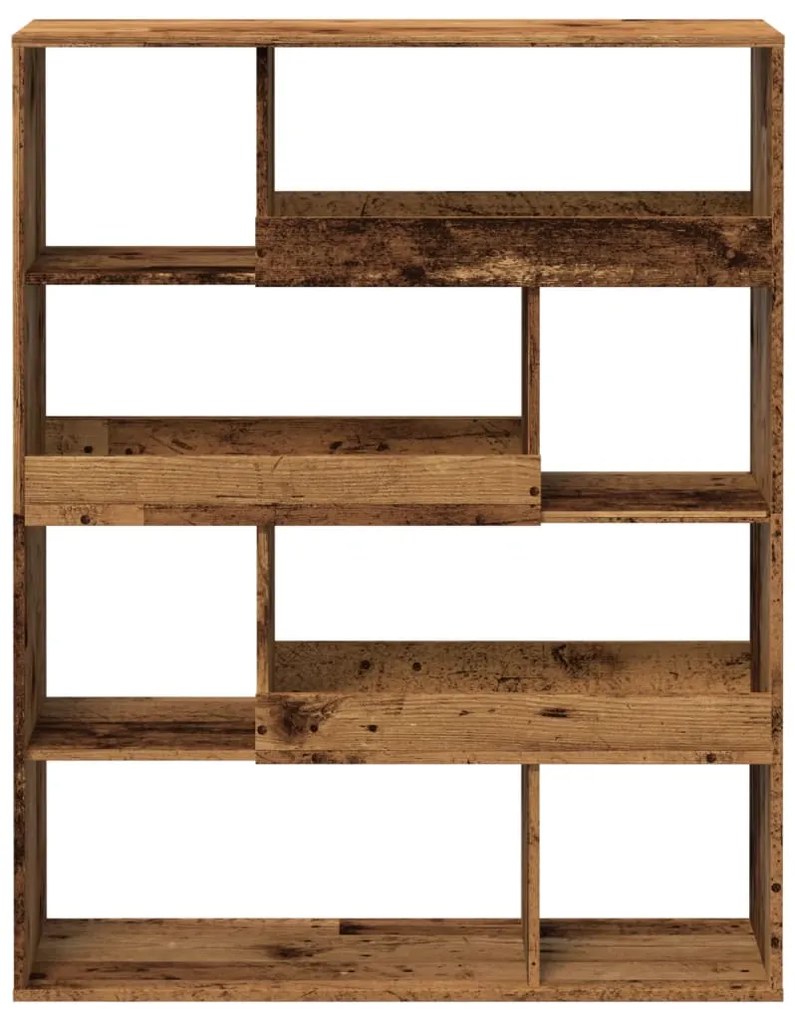 vidaXL Βιβλιοθήκη Όψη Παλαιού Ξύλου 100x33x125,5εκ. Επεξεργασμένο Ξύλο