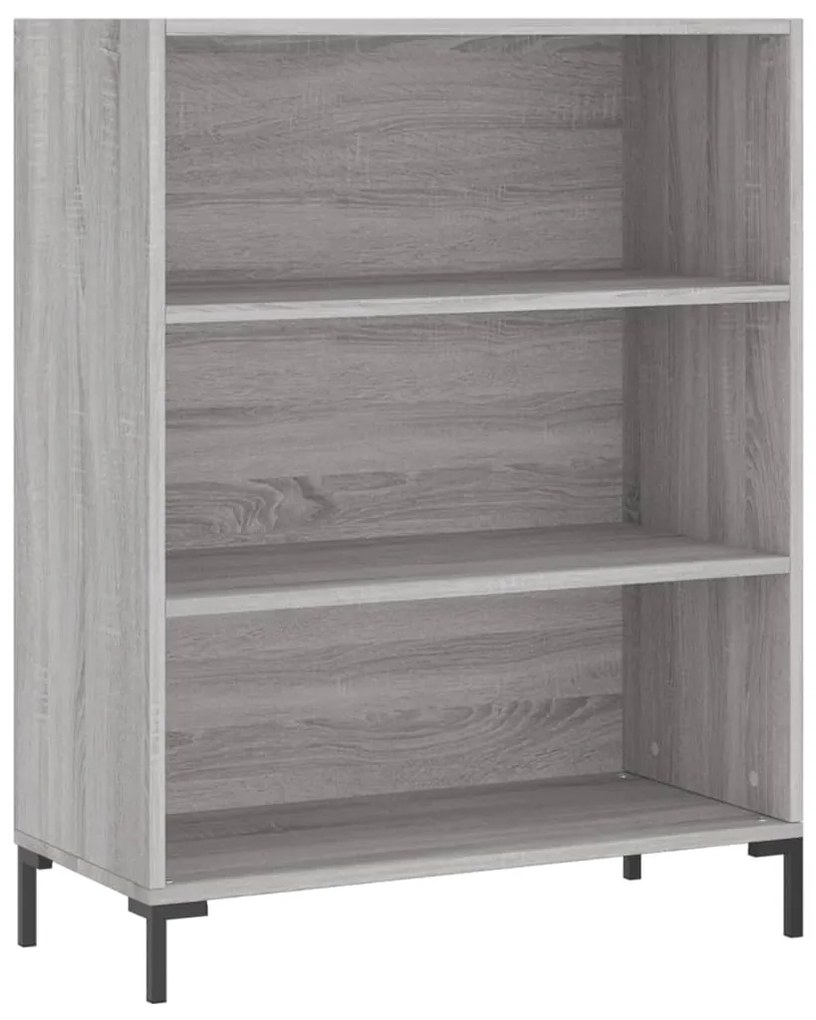 vidaXL Ντουλάπι Γκρι Sonoma 69,5 x 34 x 180 εκ. Επεξεργασμένο Ξύλο