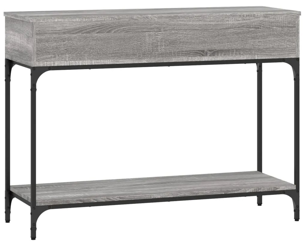 vidaXL Τραπέζι Κονσόλα Γκρι Sonoma 100x34,5x75 εκ. Επεξεργασμένο Ξύλο
