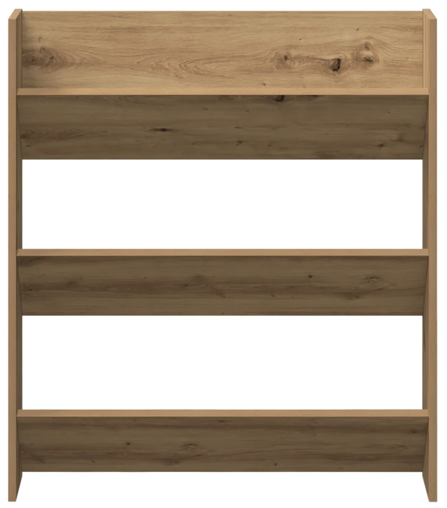 vidaXL Ντουλάπες παπουτσιών τοίχου 2 pcs artisan δρυς 60 x 18 x 60 εκ