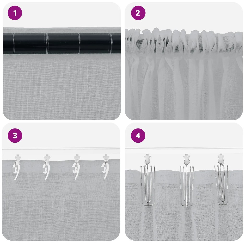 vidaXL Κουρτίνες 2 pcs Σκούρο γκρι 140 x 225 cm Πολυεστέρας