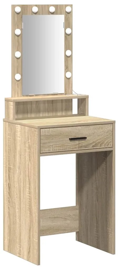 vidaXL Τραπέζι περιποίησης Καφέ 50 x 41 x 140 εκ. Επεξεργασμένο ξύλο