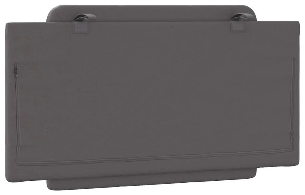 vidaXL Μαξιλάρι για Κεφαλάρι Zadar Γκρι 100 εκ. από Συνθετικό Δέρμα