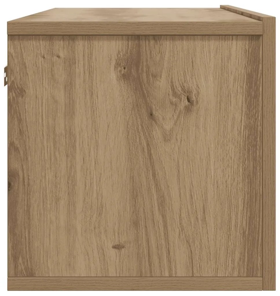 vidaXL Επίτοιχο ντουλάπι τηλεόρασης Artisan Oak 80x30x30 cm