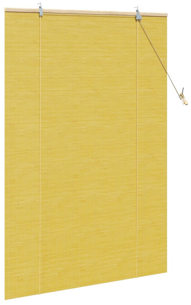 vidaXL Ρολά και Σκίες Παραθύρων Κίτρινο 110 x 160 cm Μπαμπού