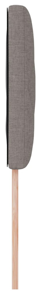 vidaXL Υφασμάτινο Κεφαλάρι Geometric με κεφαλάρι Taupe 90 cm ύφασμα