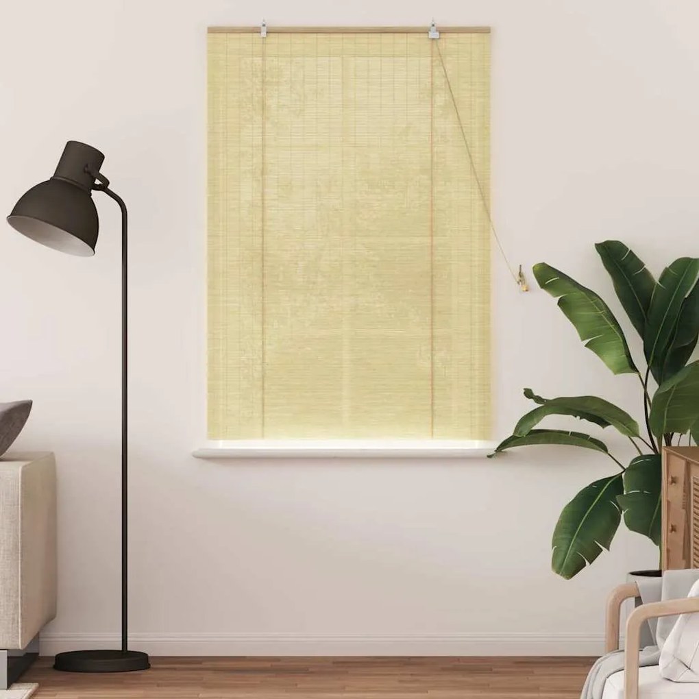 vidaXL Ρολά και Σκίες Παραθύρων Φυσικό 100 x 160 cm Μπαμπού