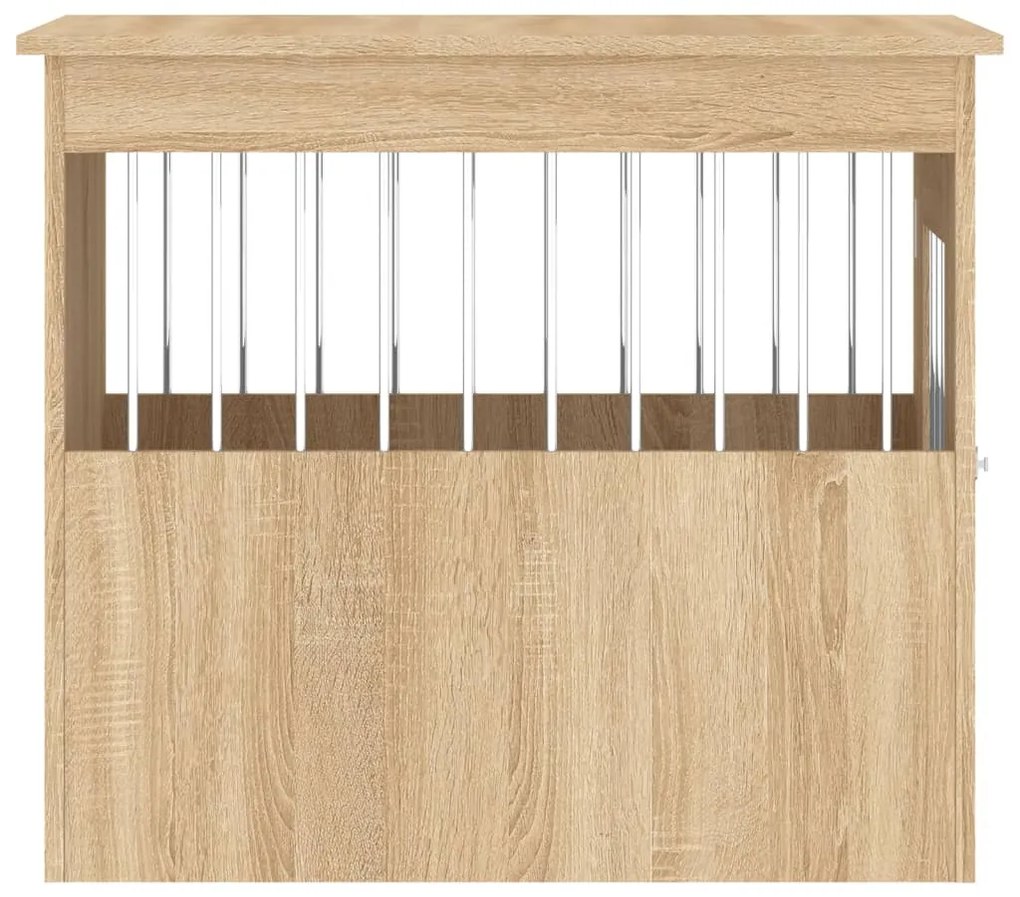 Κλουβί Σκύλου Sonoma Δρυς 55 x 75 x 65 εκ. από Επεξεργ. Ξύλο - Καφέ