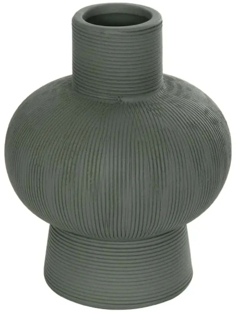 Βάζο Malachite 21264 13x13x16cm Green GloboStar Κεραμικό