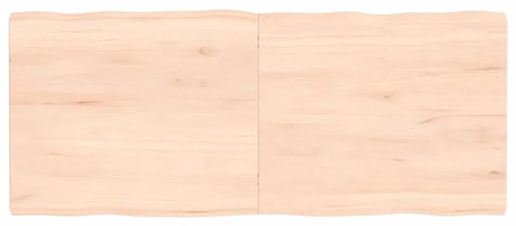 vidaXL Επιφάνεια Τραπεζιού 120x50x(2-4) εκ. Ακατέργ. Μασίφ Ξύλο Δρυός