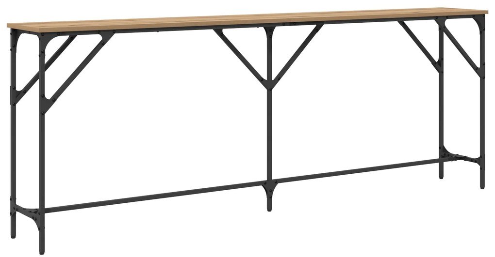 vidaXL Κονσόλα Ξύλο Δρυός 200x29x75 εκ