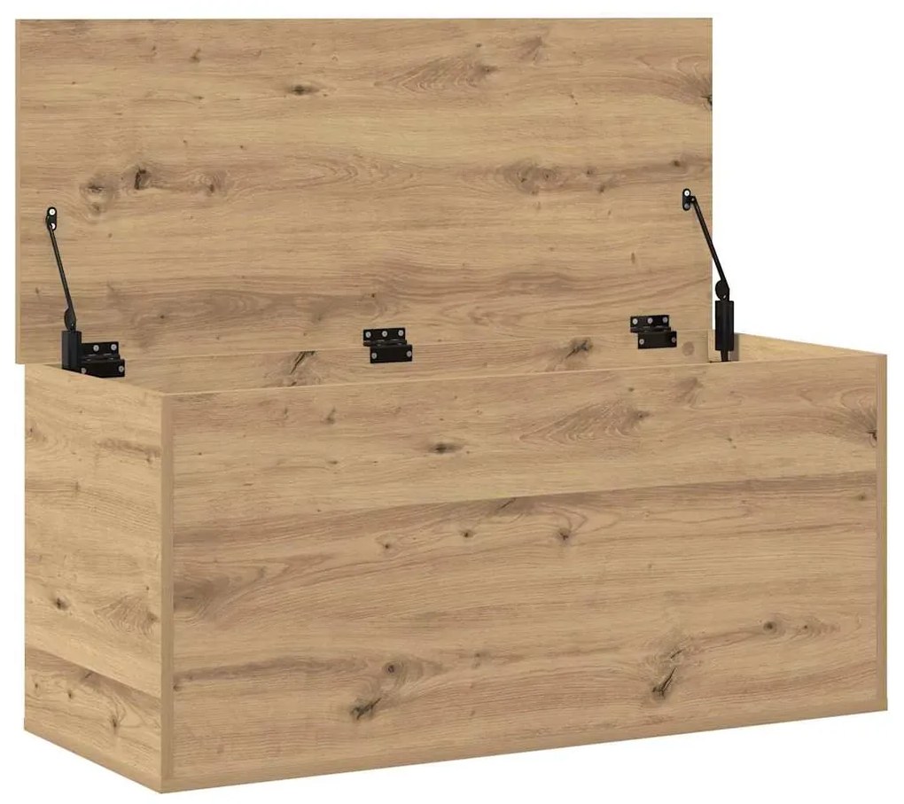 vidaXL Κουτί αποθήκευσης με αποθήκευση artisan δρυς 100 x 42 x 46 cm