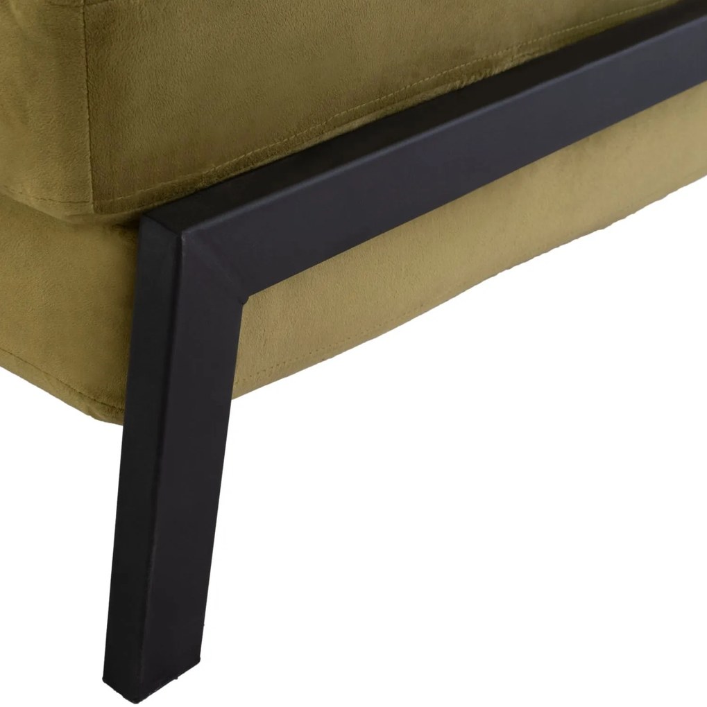 Καναπές Κρεβάτι Βελούδο Λάδι 2½ Θέσιος 150x87x79 εκ.