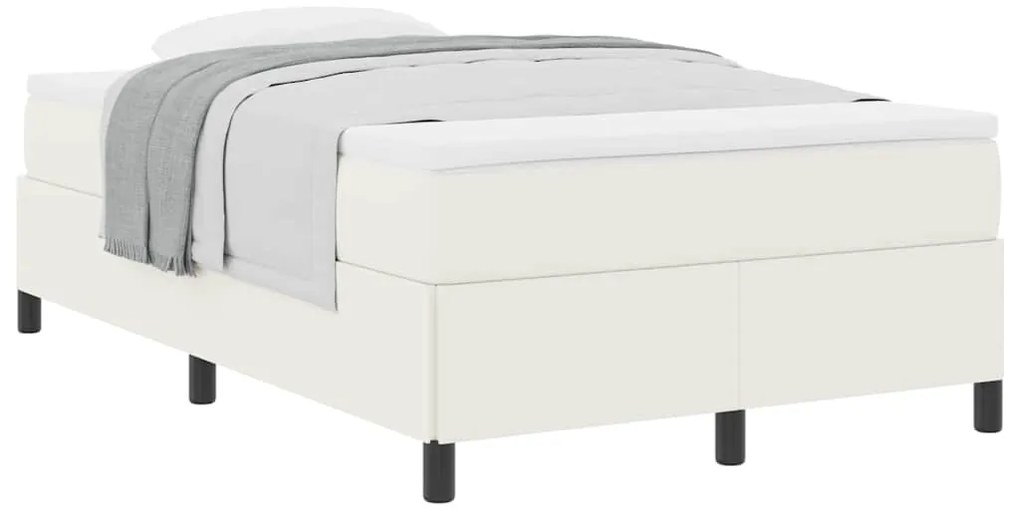 vidaXL Σκελετός Κρεβατιού Κρεμ 120 x 200 cm Βελούδο