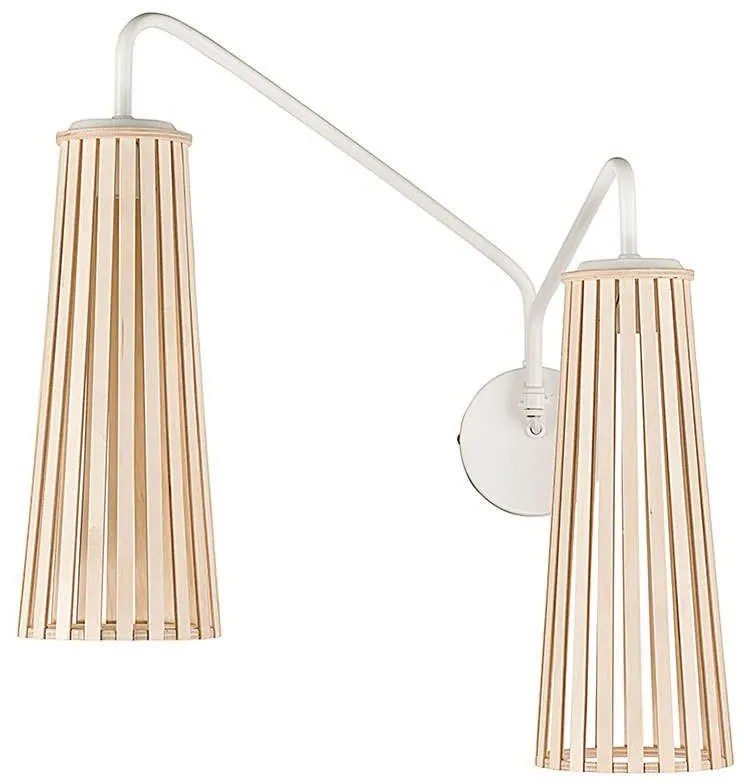 Φωτιστικό Τοίχου Dover II 9260 Natural-White Nowodvorski Metal, Plastic