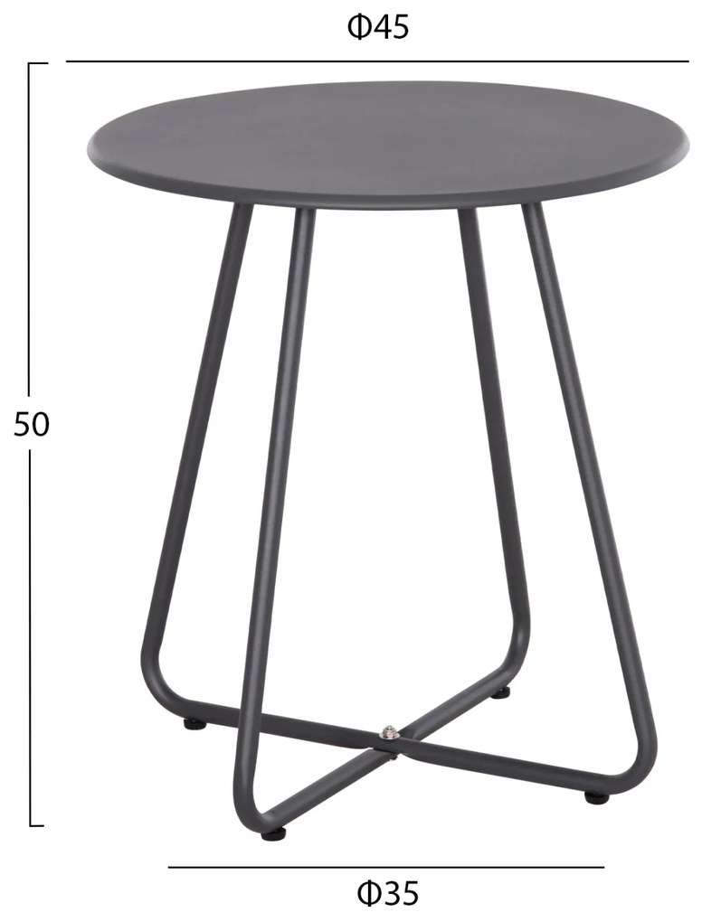 ΣΕΤ LOUNGE 3TMX ΕΞ.ΧΩΡΟΥ OREGO HM21107.01 ΑΛΟΥΜΙΝΙΟ & ΜΕΤΑΛΛΟ ΣΕ ΣΚΟΥΡΟ ΓΚΡΙ - 9996900 - HM21107.01