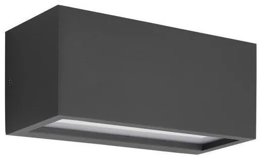 Απλίκα Φωτιστικό Τοίχου E27 11x25x11cm IP54 Amigo Eurolamp-145-20634-Ανθρακί 145-20634
