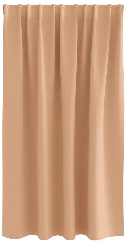 vidaXL Κουρτίνες 2 pcs Ανοιχτό καφέ 140 x 140 cm Πολυεστέρας