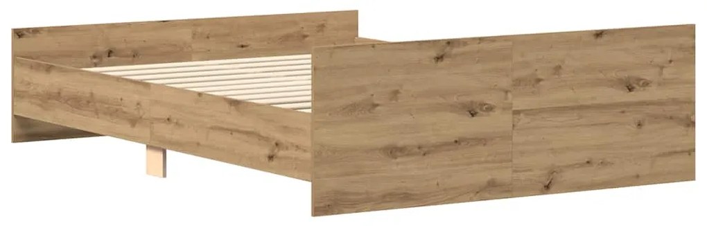 vidaXL Πλαίσιο κρεβατιού χωρίς στρώμα 140x190 εκ. Επεξεργασμένο Ξύλο