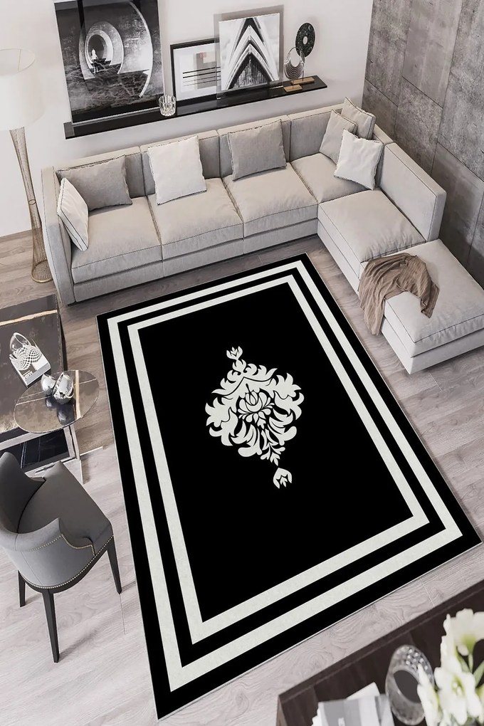 Χαλί W751 212HFT1560 Black Conceptum Hypnose 120X180cm
