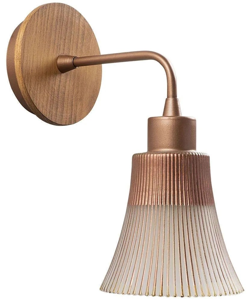 Φωτιστικό Τοίχου - Απλίκα Foca 525NOR3102 Φ13x28cm 1xE27 40W Natural-Bronze Opviq