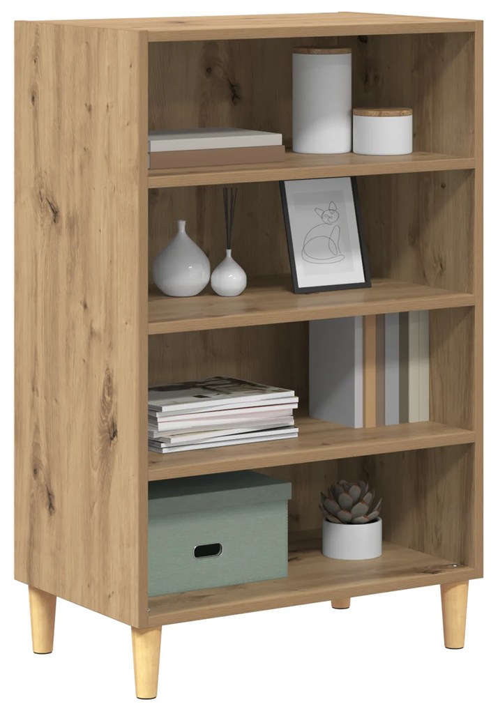 vidaXL Πλαϊνό γραφείο artisan δρυς 57 x 35 x 90 εκ Επεξεργασμένο ξύλο