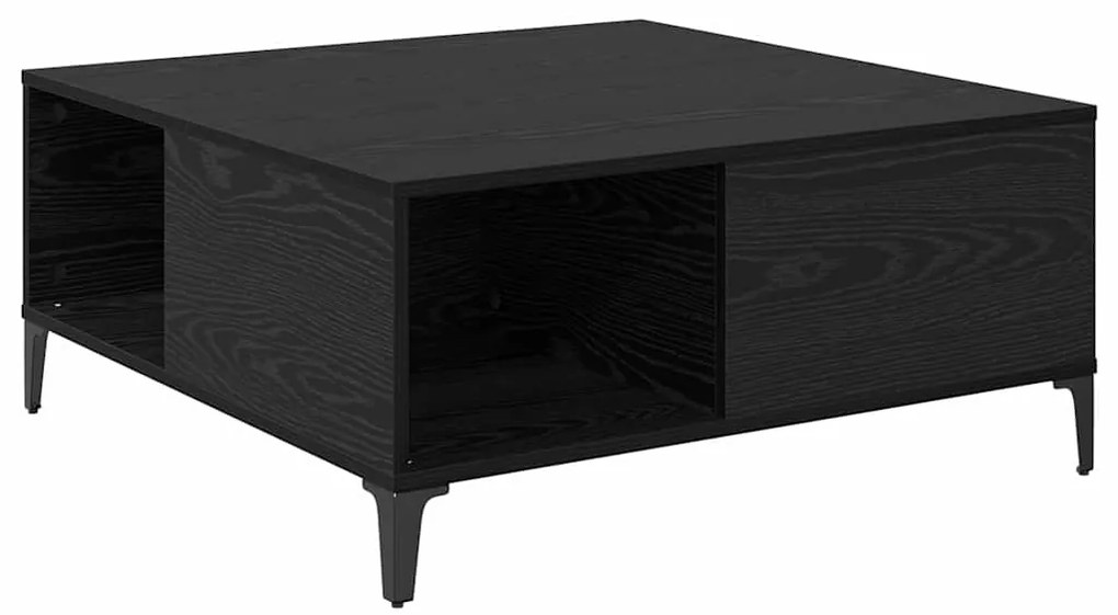 vidaXL Τραπεζάκι σαλονιού Μαύρη Οξυά 80 x 80 x 36,5 εκ