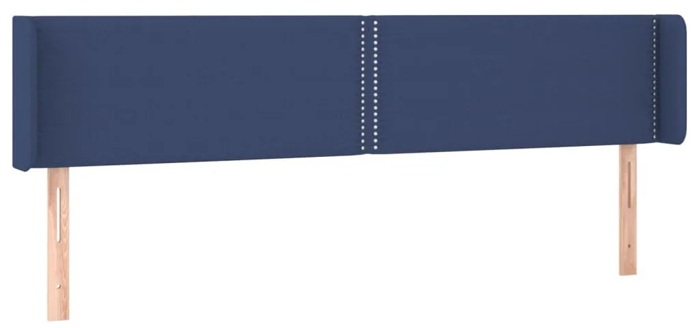 vidaXL Κεφαλάρι με Πτερύγια Μπλε 203x16x78/88 εκ. Υφασμάτινο
