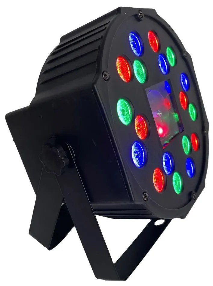 XKL-A3  PAR  RGB 18LED ME ΚΟΚΚΙΝΟ / ΠΡΑΣΙΝΟ LASER