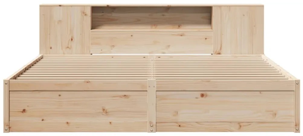 vidaXL Σκελετός Κρεβατιού Χωρίς Στρώμα 200x200 εκ Μασίφ Ξύλο Πεύκου