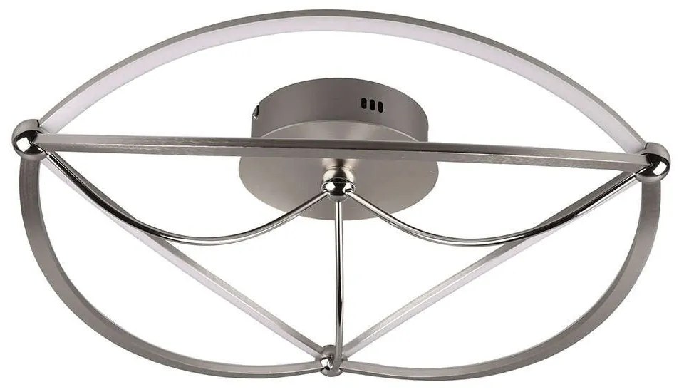 Φωτιστικό Οροφής - Πλαφονιέρα Charivari 621290107 SMD-LED D 62x18cm Nickel Trio Lighting Metal