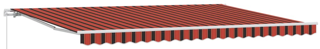 vidaXL Σκηνίτσα Αναδιπλούμενη Striped Πορτοκαλί, Καφέ 500 x 300 εκ