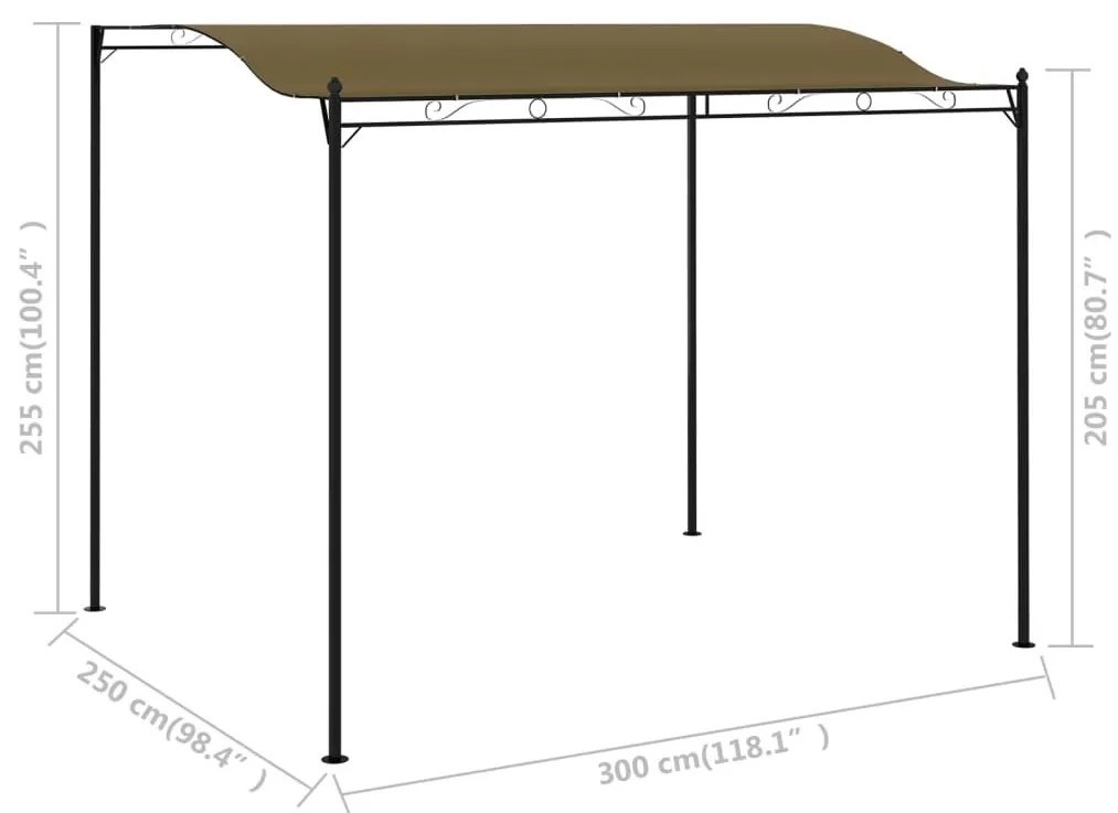 Κιόσκι Σκίασης Taupe 3 x 2,4 μ. 180 γρ./μ² - Μπεζ-Γκρι